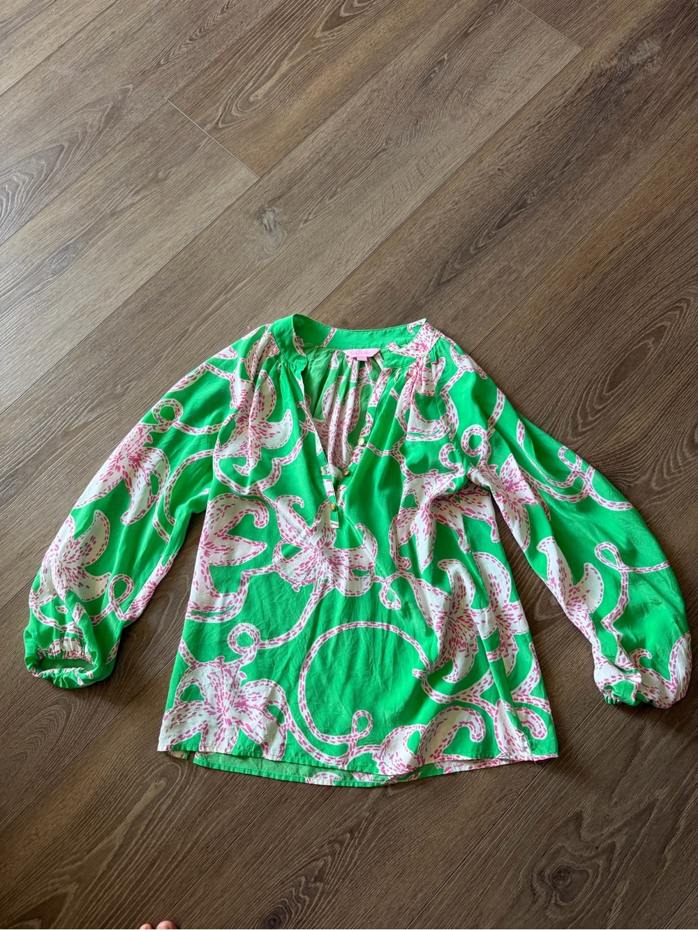 Lilly Pulitzer Elsa  Long Sleeve Printed Blouse